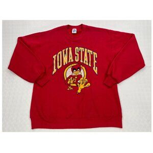 Vintage Iowa State Cyclones Jerzees USA Made 1990's Shirt Sweatshirt Men's XL